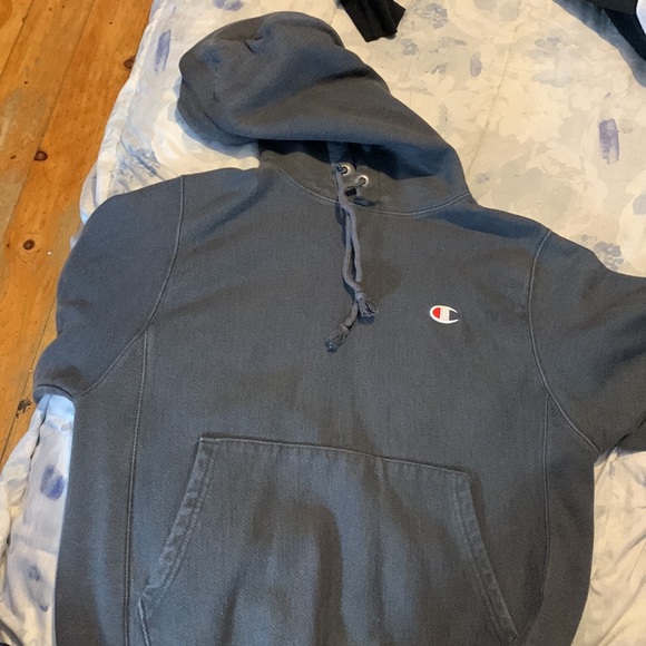 Dark grey reverse weave champion hoodie - Picture 2 of 4